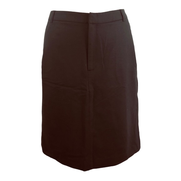 Banana Republic Skirt Straight Back Welt Pockets Black Lined Size 6 - Picture 6 of 7